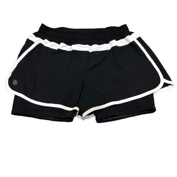 Athleta Hana Running Shorts Size Small Black - Picture 1 of 9